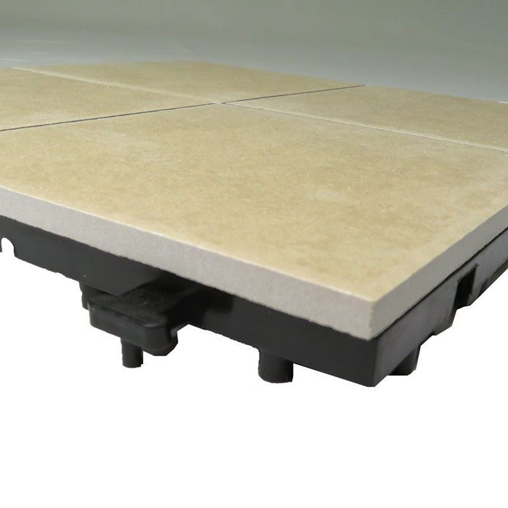 ジョイント式セラミックパネル　4枚貼, ブラウン, 6個セット