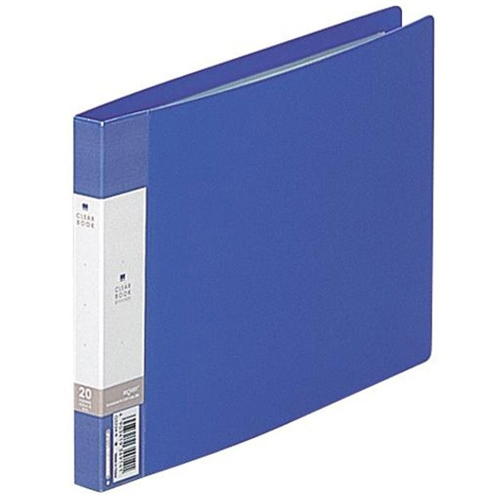 リヒト　クリヤーブックＡ4Ｅ, 青(B5), A3ヨコ