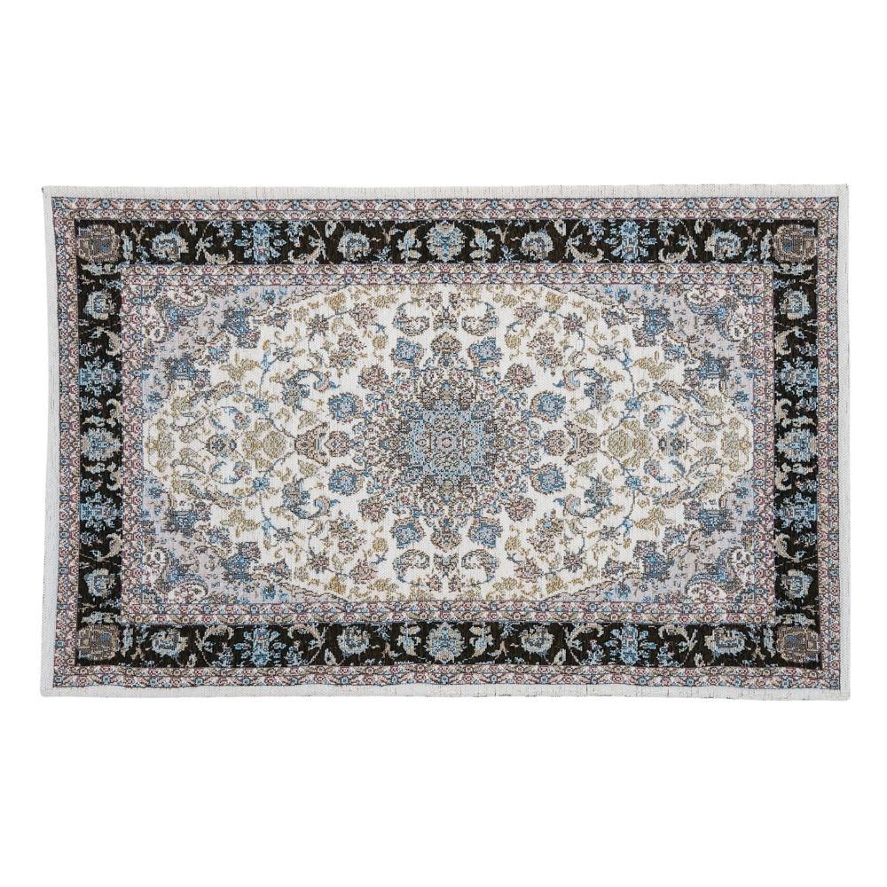 洗える！ゴブラン織マット：べフロア, カリエル柄, 50cm&times;80cm