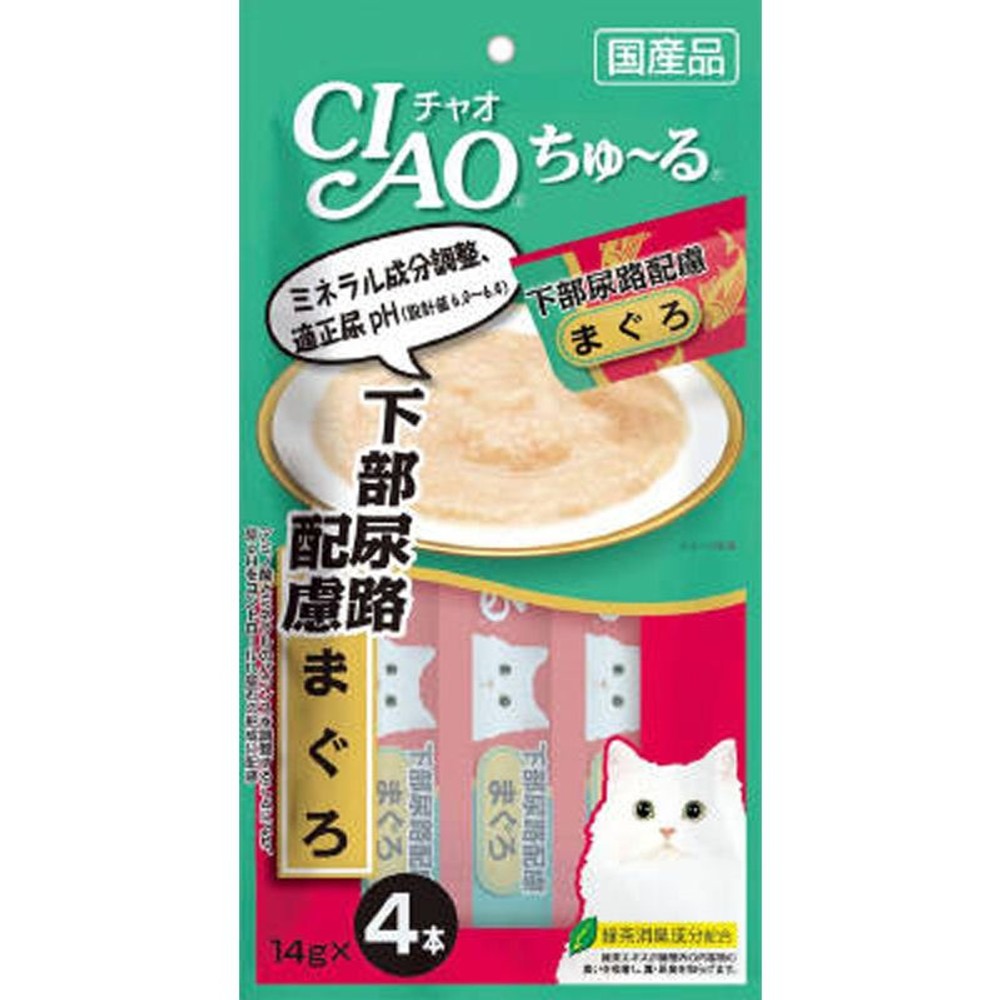 チャオ　ちゅーる　下部尿路配慮　まぐろ　14ｇ&times;4, まぐろ, 14g&times;4本