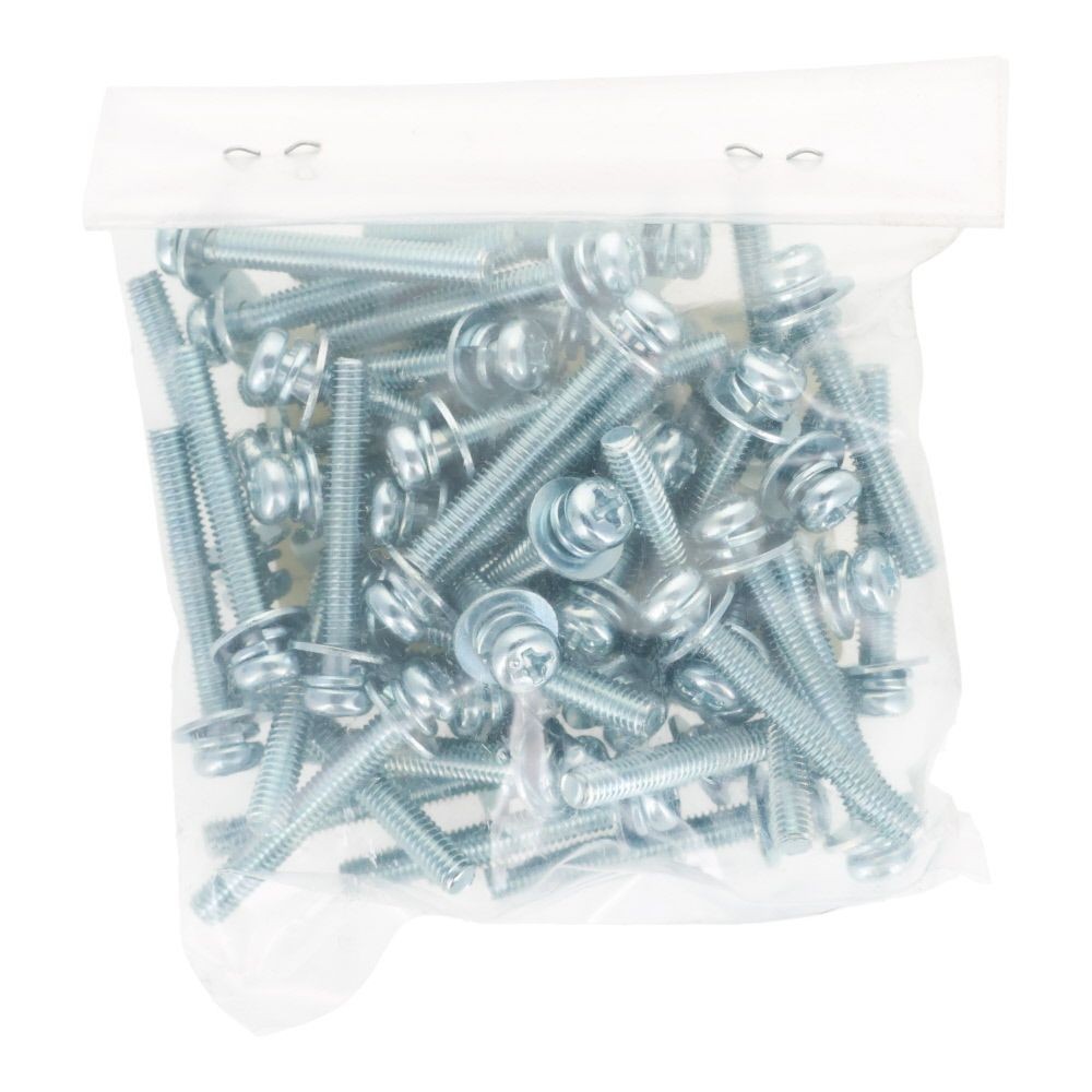 ユニクロ　座金組込ねじ　Ｐー３　Ｍ４&times;３０　５０個入り, ねじ, M4&times;30