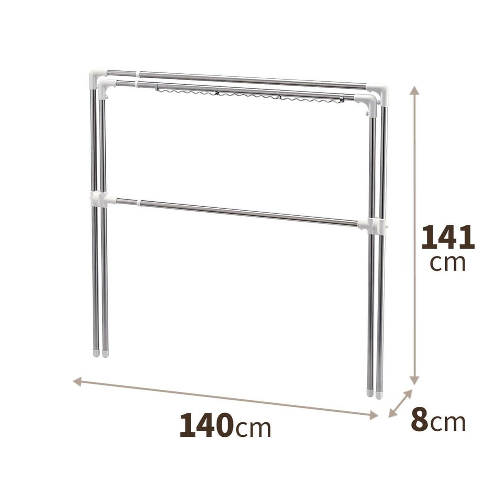 天馬　伸縮式布団干しＸ型　ＰＳー26, シルバー, X型