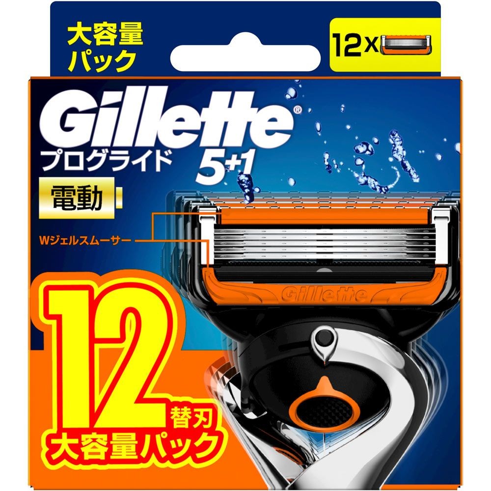 ジレット　プログライド電動タイプ　替刃　１２個, 替刃, 12個入