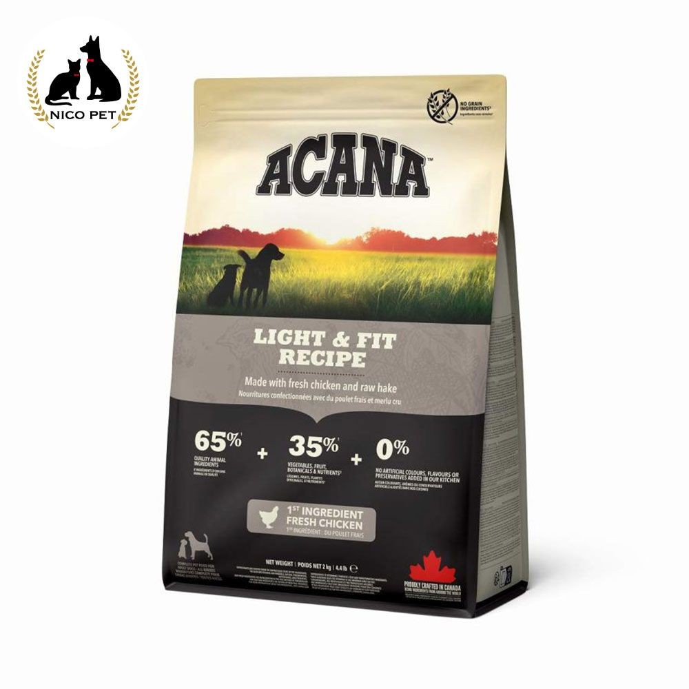 ACANA(アカナ) ライト＆フィットレシピ 2kg, ライト＆フィット, 2.0kg