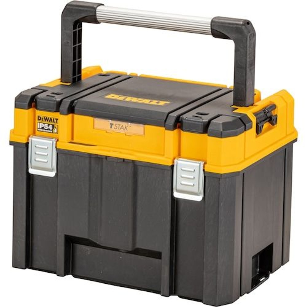 DEWALT/デウォルト システムツールボックス TSTAK2.0 ティースタックモバイルツールボックス DWST83347-1, 黒/黄, DWST83343-1