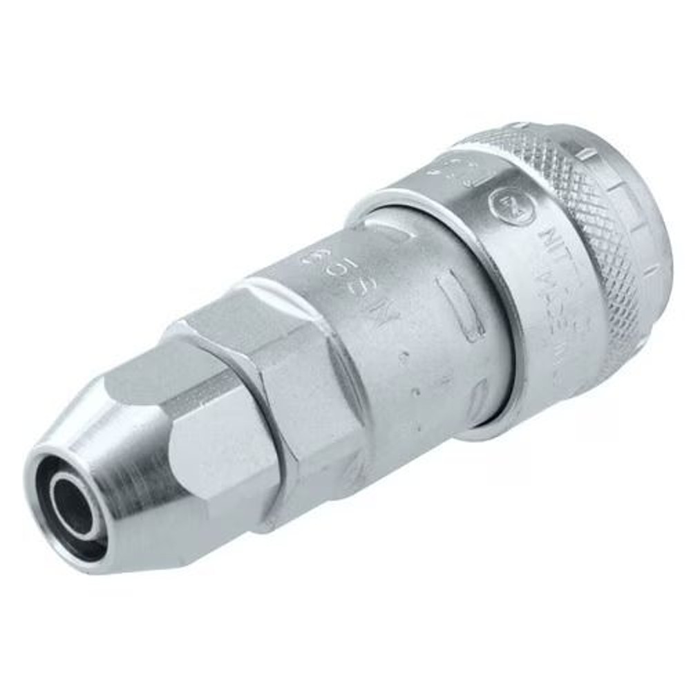 日東工器 ナットカプラ ソケット 200-65SN, シルバー, 200-65SN