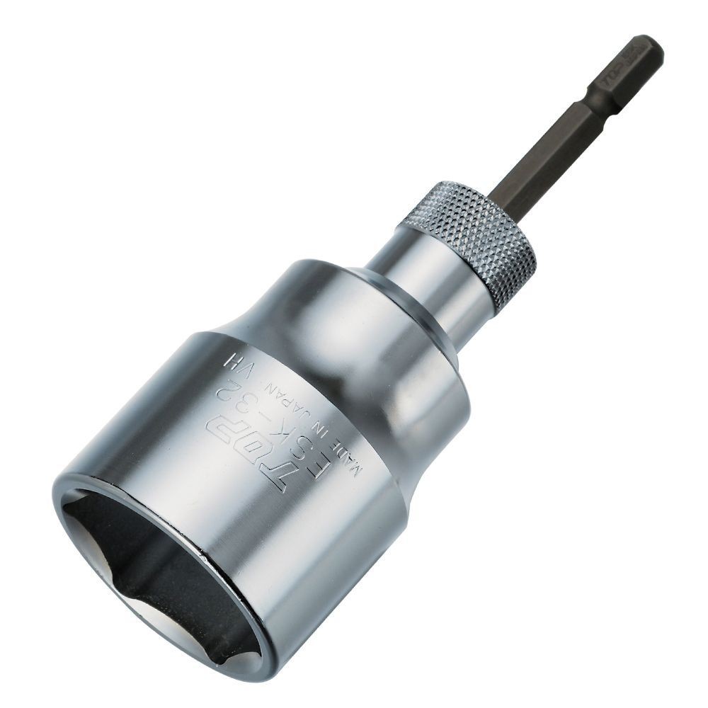 トップ工業（TOP） 電動ドリル用　強替軸ソケット　六角　３２ｍｍ ESK-32TS, 電動ドリル用, 32mm