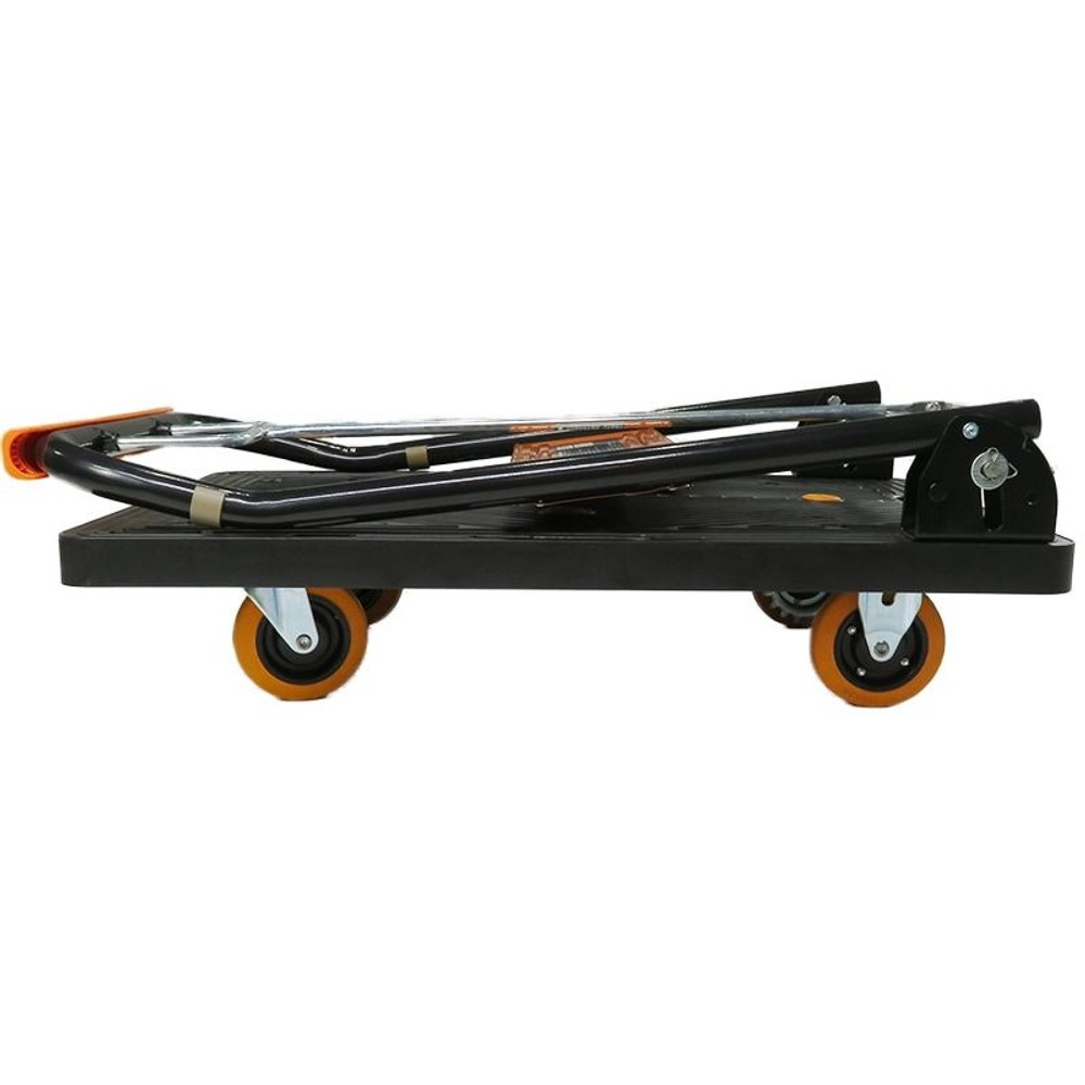 ビバホームオリジナル ハンドブレーキ付きカルシズ樹脂台車, 耐荷重150kg, 幅450×奥行730×高さ910