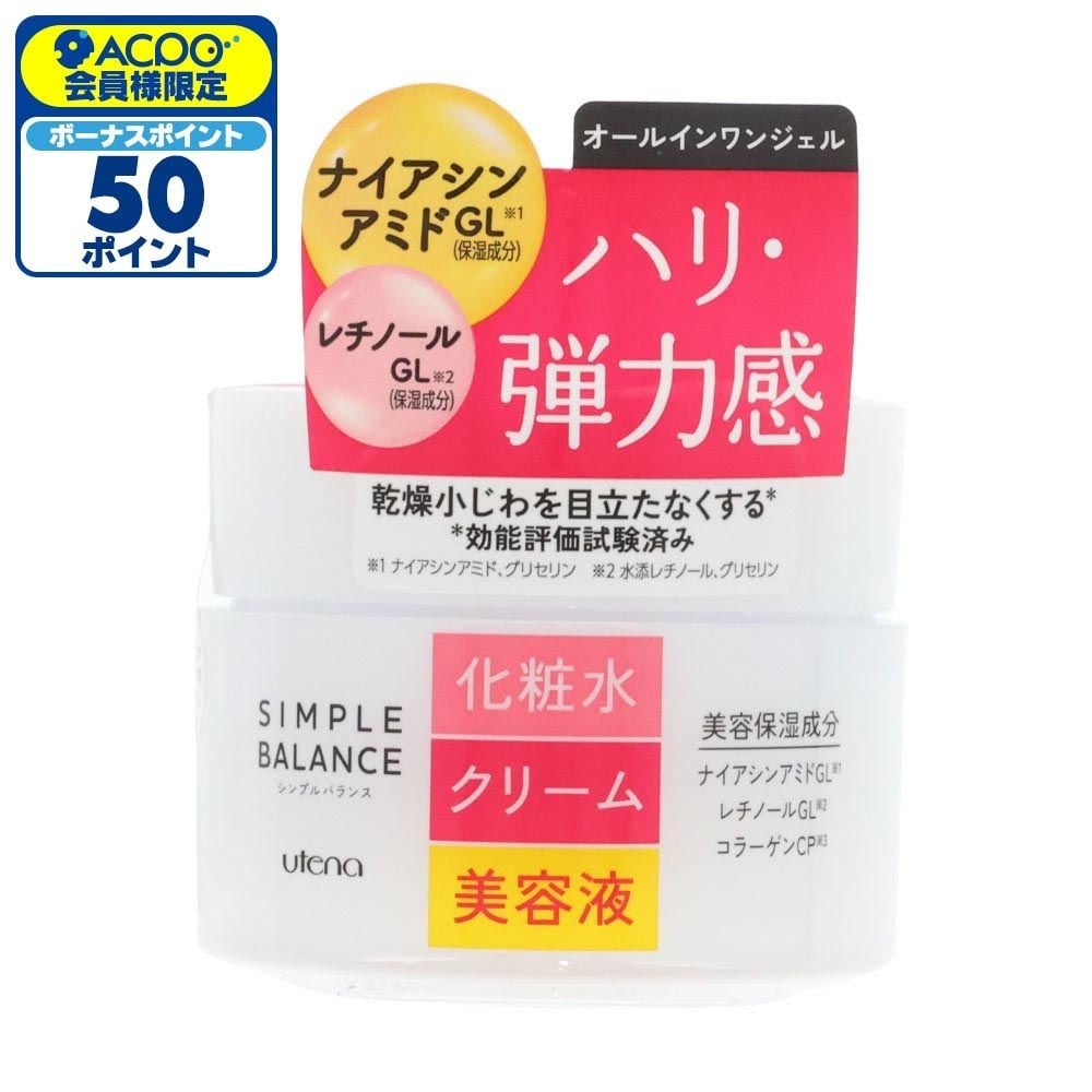 ウテナ　シンプルバランス　ハリ・つやジェル　１００ｇ, 保湿ジェル, 100g