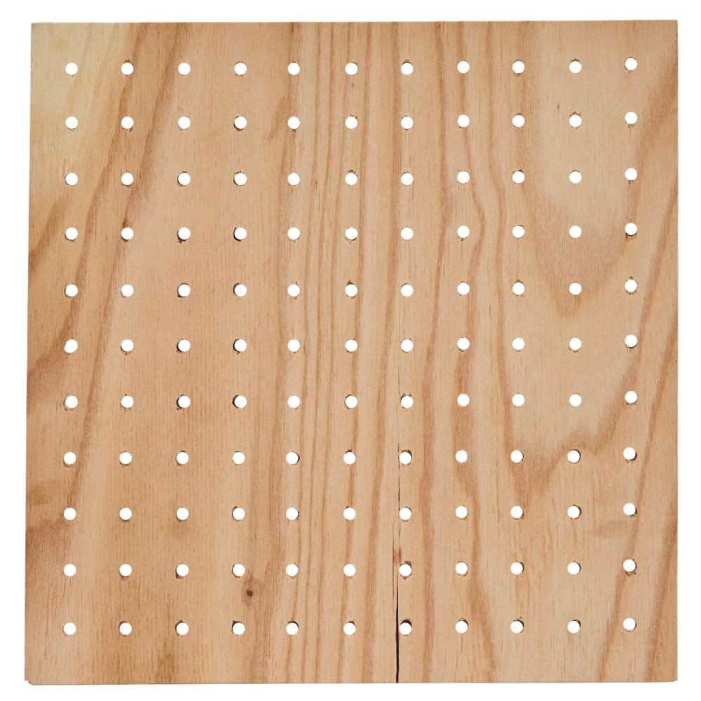 カットシャビー有孔ＬＢ　約幅２９０ｍｍ ５．５ｍｍ厚, ログブラウン幅290(290), 長さ290mm