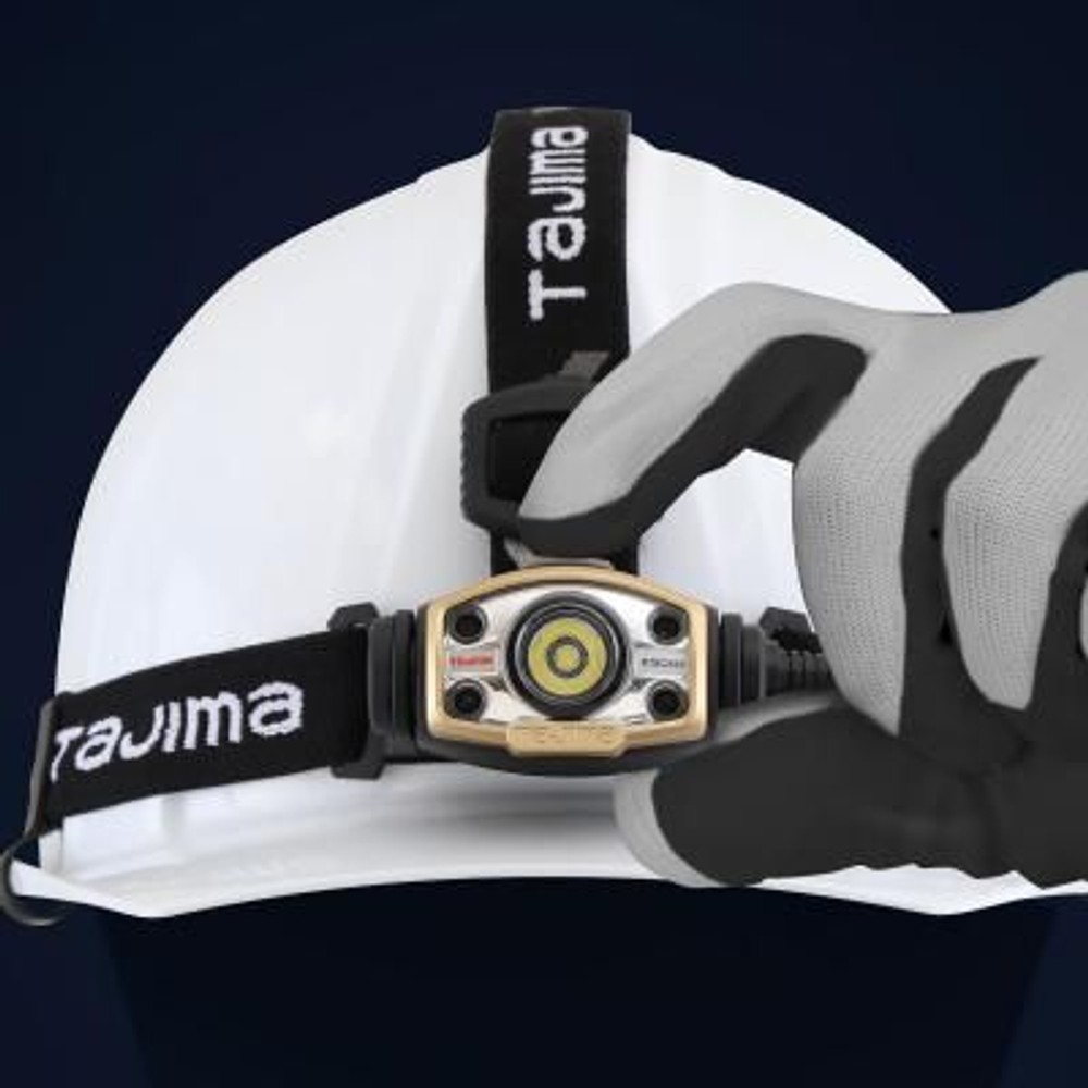TAJIMA（タジマ） 　ヘッドライト ED 500lm 大径照射 3730セット　LE-E501D-SP, ブラック, 500lm