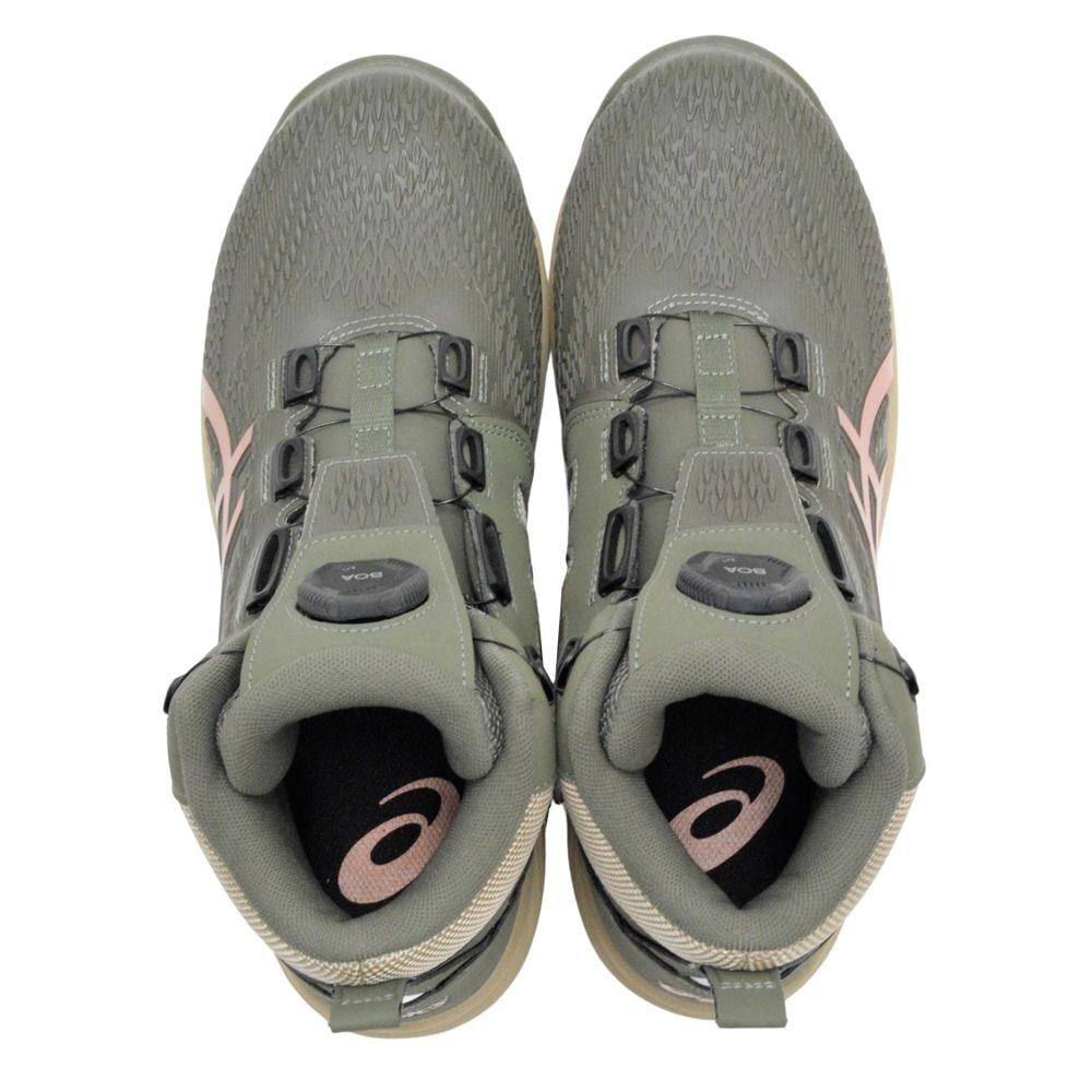 アシックス（ASICS） ウィンジョブ CP122 ＢＯＡ マントルグリーン&times;ローズゴールド, マントルグリーン&times;ローズゴールド, 25.5cm