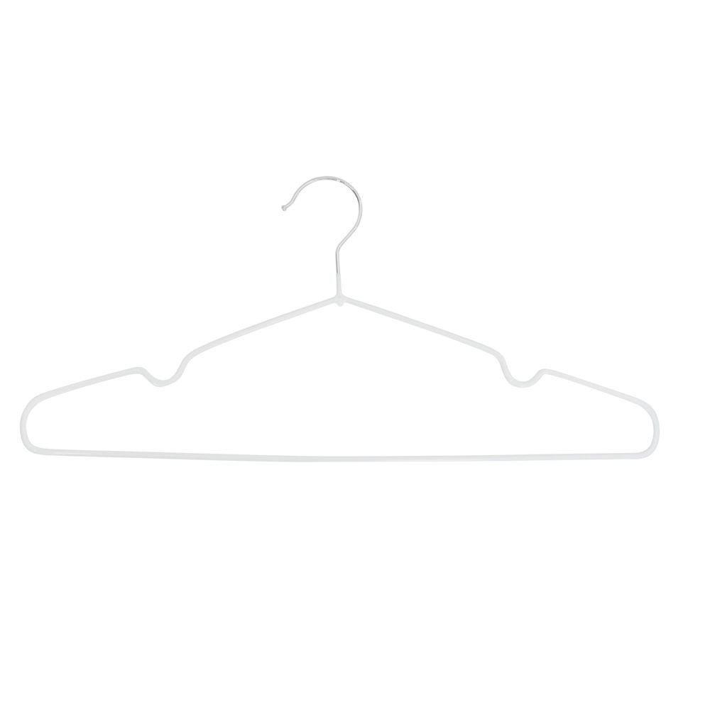 ウィザ　WIZ'A　ノンスリップスチールハンガー　24本組, ホワイト, 24本入