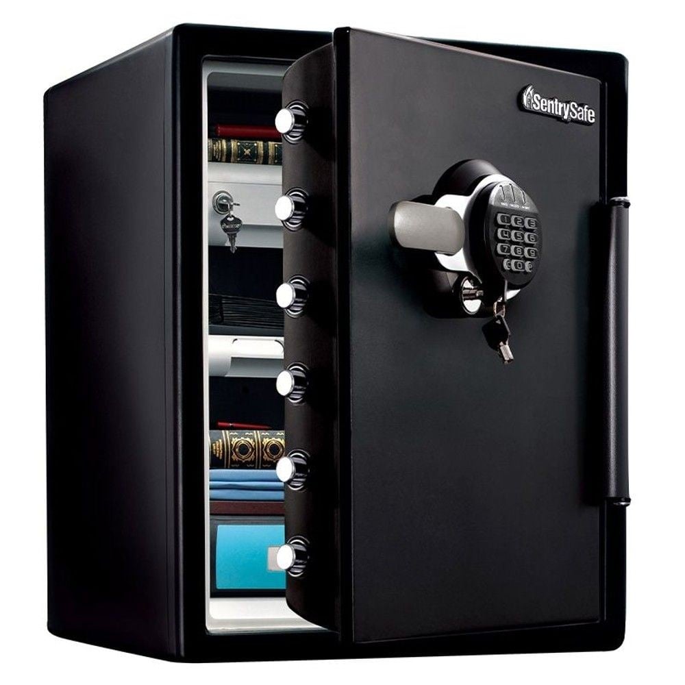 【開梱・設置費込】セントリー耐火耐水金庫  JTW205GGL テンキー式 2時間耐火 56.6L【メーカー直送・代引不可】, ブラック, 56.6L