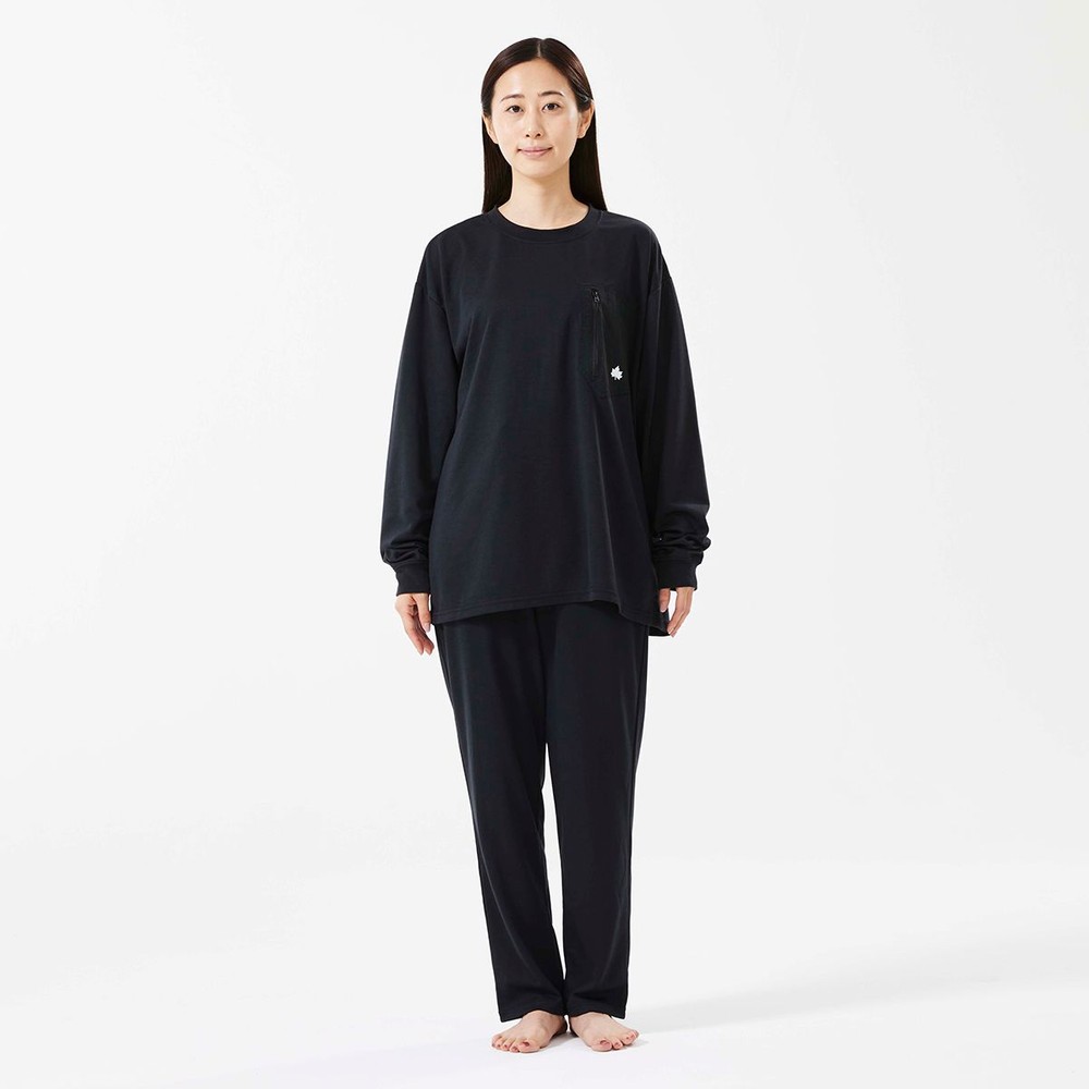 LOGOS by LIPNER リカバリープルオーバー　ブラック, ブラック, Mサイズ