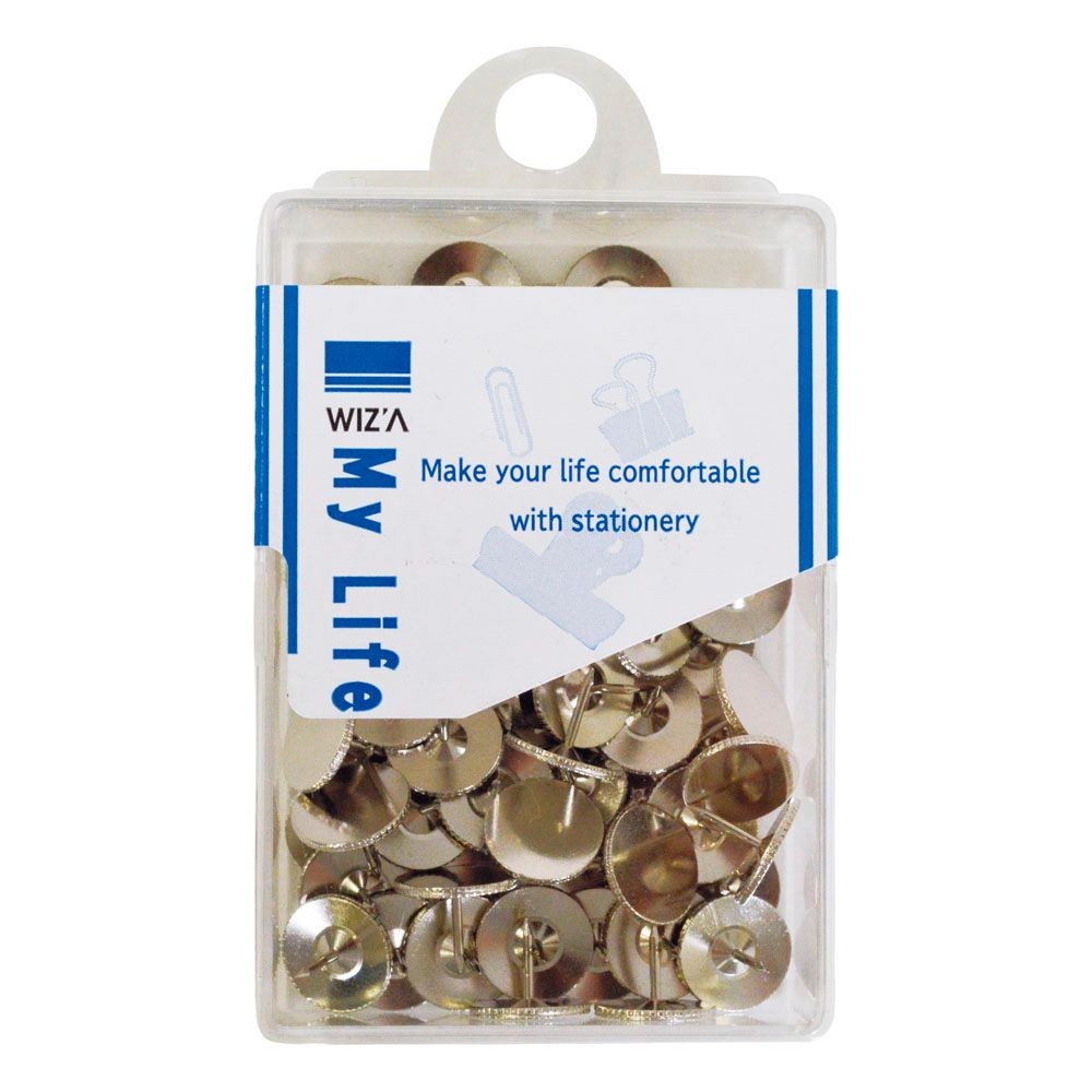 ウイザ WIZ'A二重画鋲　60本入, ゴールド, 60本入