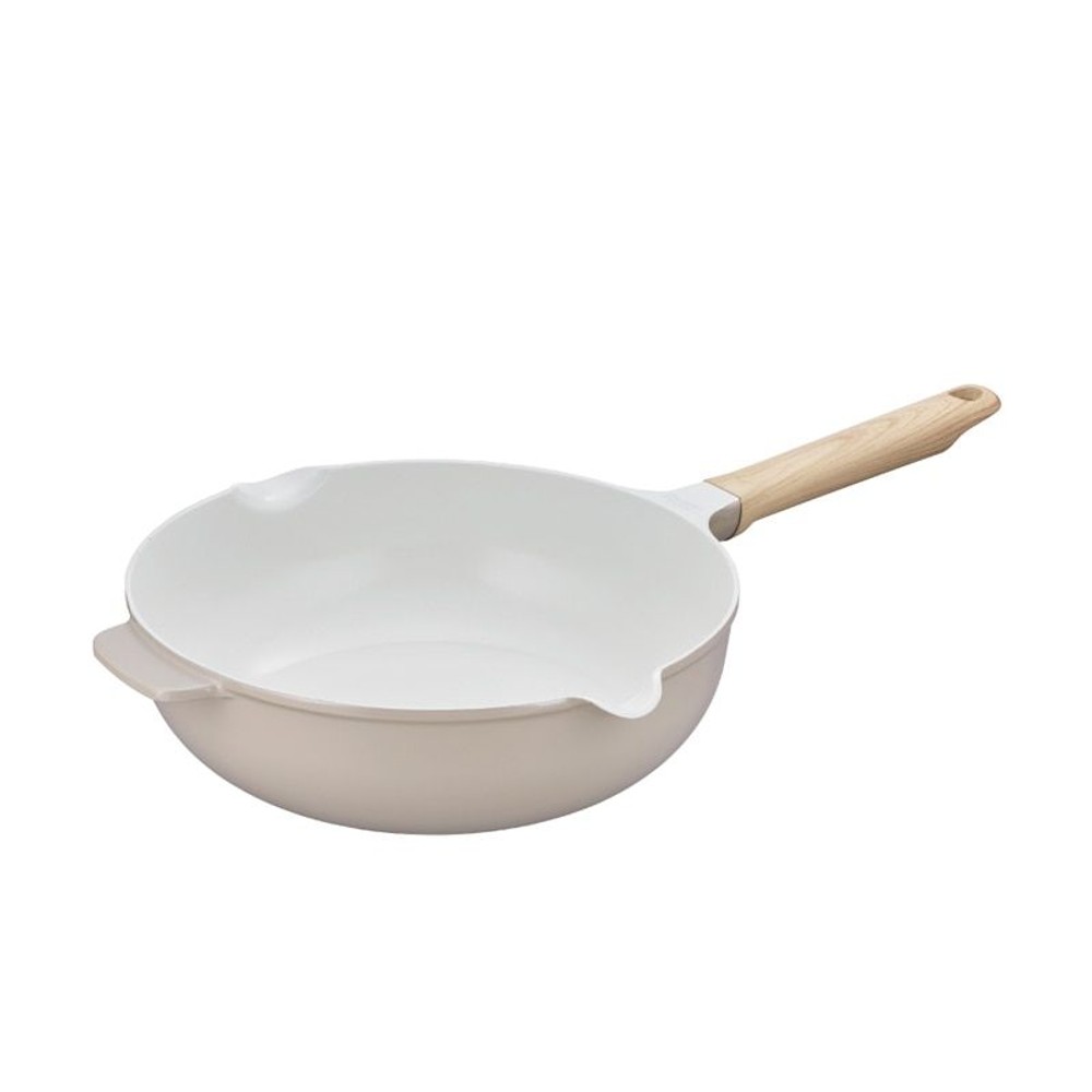 サーモス　セラプロテクトシリーズ炒め鍋　２６ｃｍ　ＫＦＯー０２６Ｗ　ＧＧ, グレージュ, 炒め鍋26cm