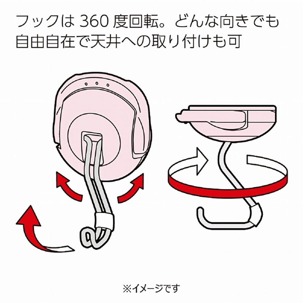 コクヨ 超強力マグネットフック タフピタ 耐荷重10kg 黒 フク-227D, ブラック, 大