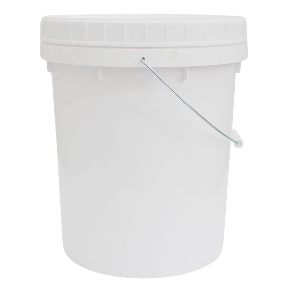 多目的バケツ２０Ｌ　フタ付, 白, 20L