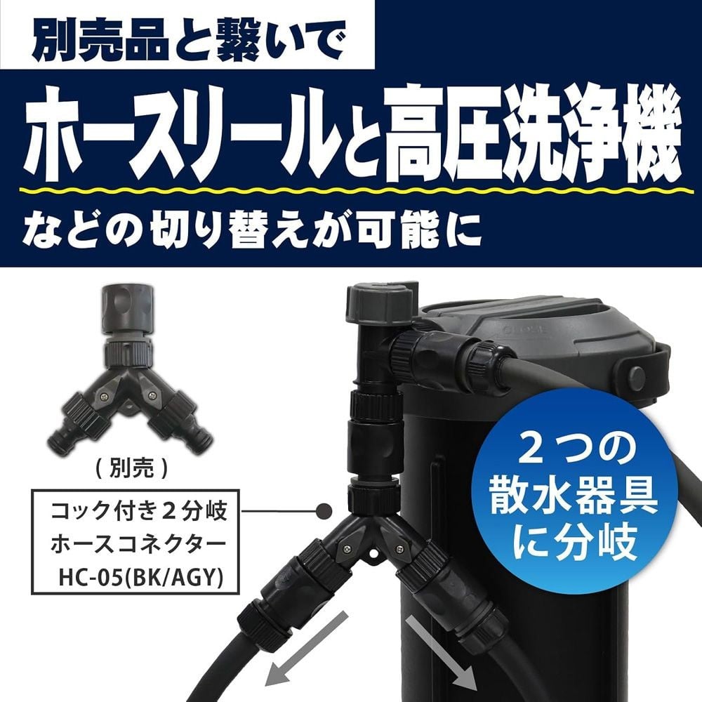 グリーンライフ JU-SW 純水器切り替えコネクター, ブラック, JU-SW