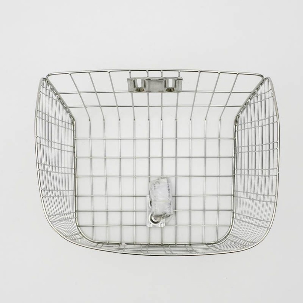 ステンレスワイヤー前カゴ　ＳＴー02, スチール, 幅360&times;奥行260&times;高さ250