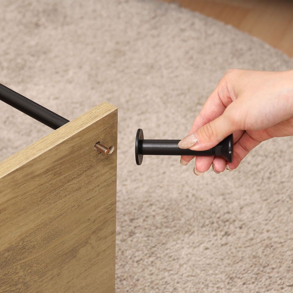 不二貿易 ＥＺＢＯツイストロックＳ型ディスプレイラック４段　ＯＡＫ【メーカー直送・代引不可】, ナチュラル, 幅600mm×奥行300mm×高さ1070mm