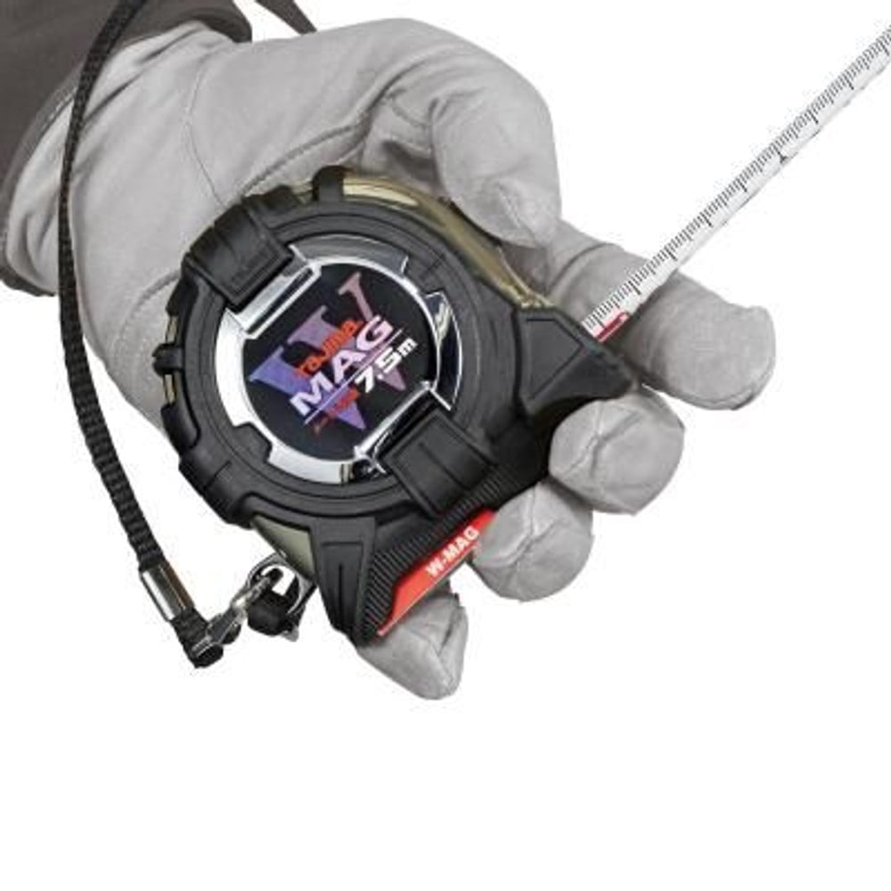 TAJIMA（タジマ）G3ゴールド 25mm幅7.5m セフダブルマグ　CWM3S2575, ブラック, 7.5m