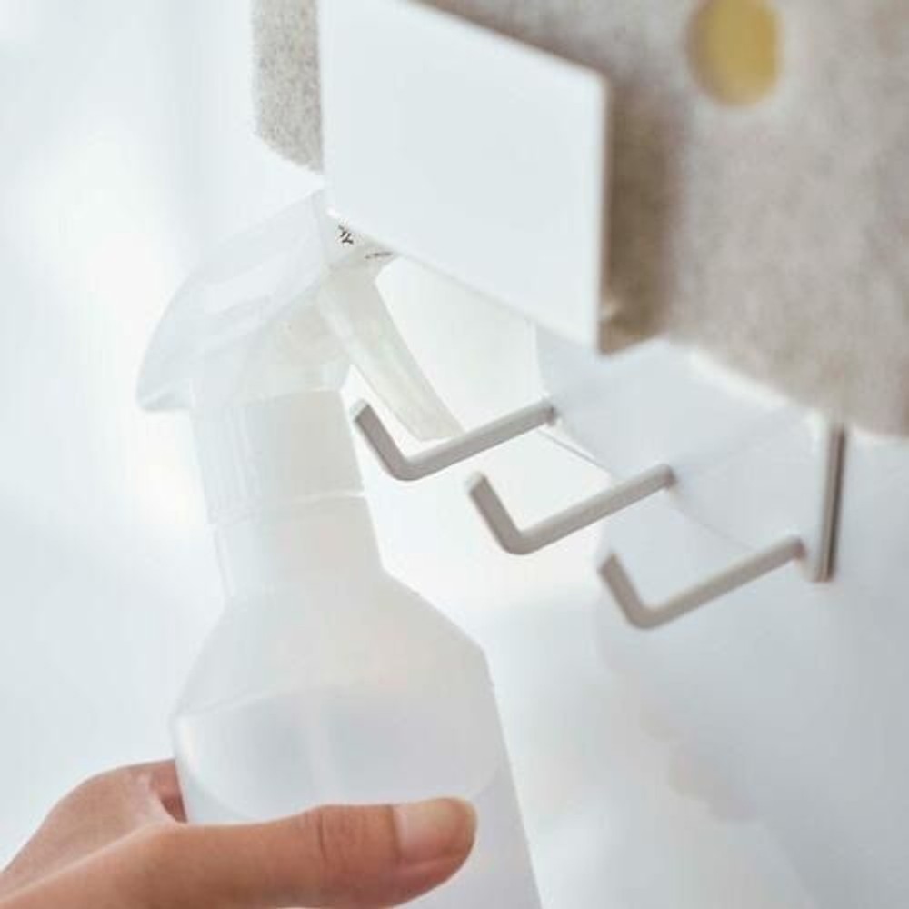 マグネットバスルームクリーニングツールホルダー　ミスト, ホワイト, 約8×6×12ｃｍ