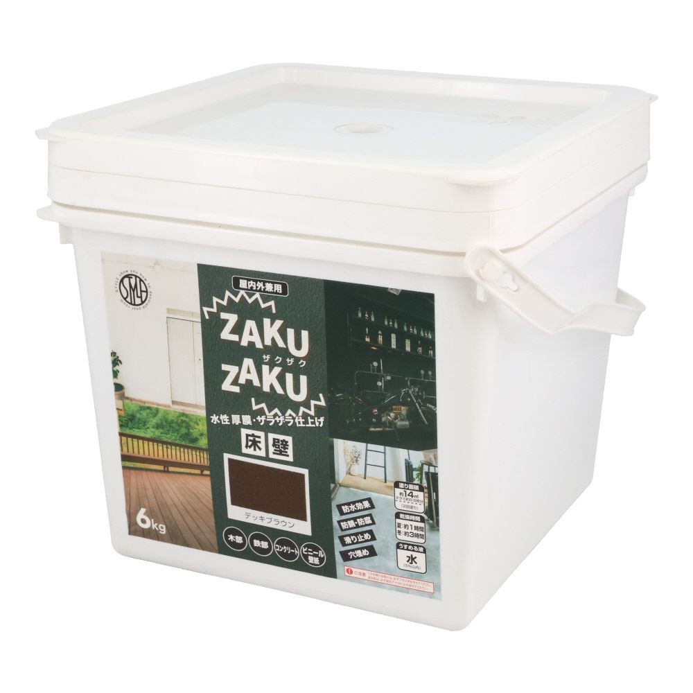 ニッぺ STYLE ZAKUZAKU 6kg デッキブラウン HUP204, デッキブラウン, 6kg