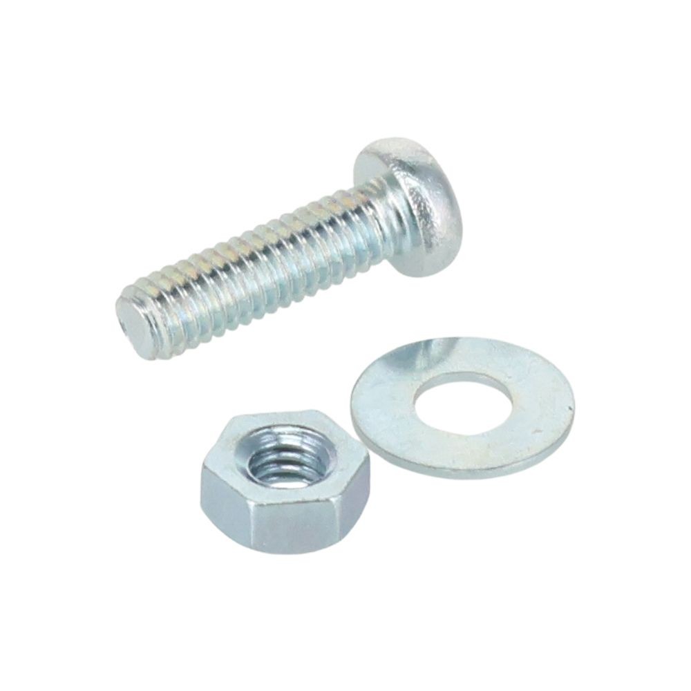 小ねじ　なべ　鉄　ユニクロメッキ　Ｍ３．５&times;１２　１０本入　小袋, シルバー, M3.5&times;12mm