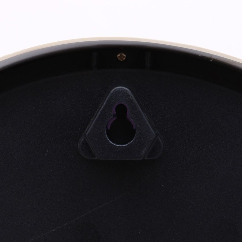 掛時計温湿度計付　ベゼル, ブラック, 25cm