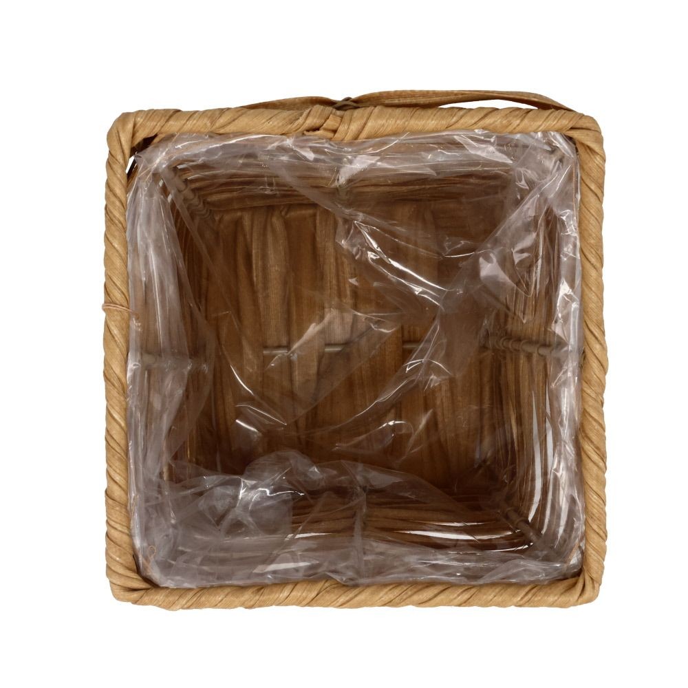 ビニールバスケットＭ角, グレー, Mサイズ