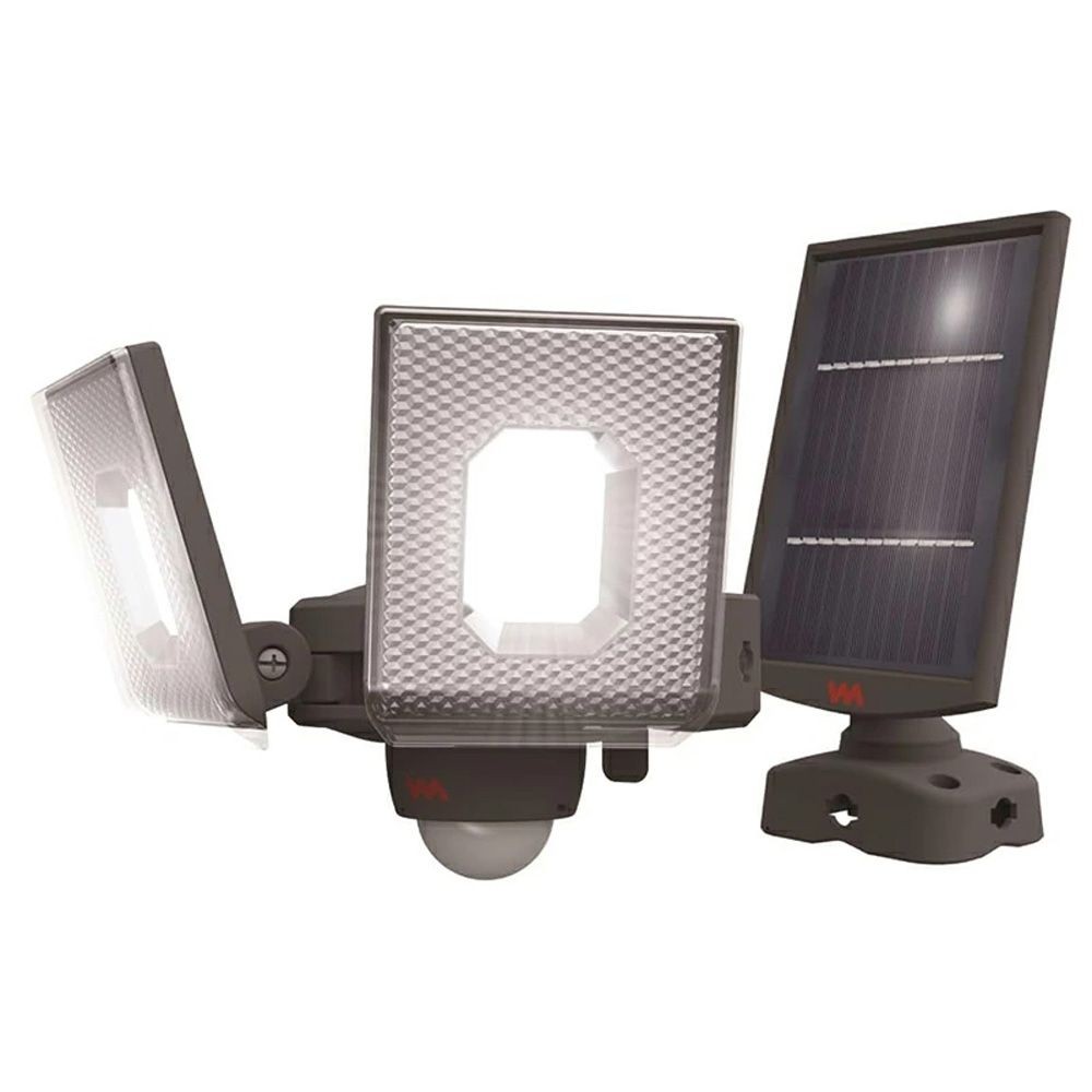 7.5W 2灯スライド型LEDセンサーライト S-240L 株式会社ムサシ, ブラック, 幅171mm&times;奥行170mm&times;高さ128mm