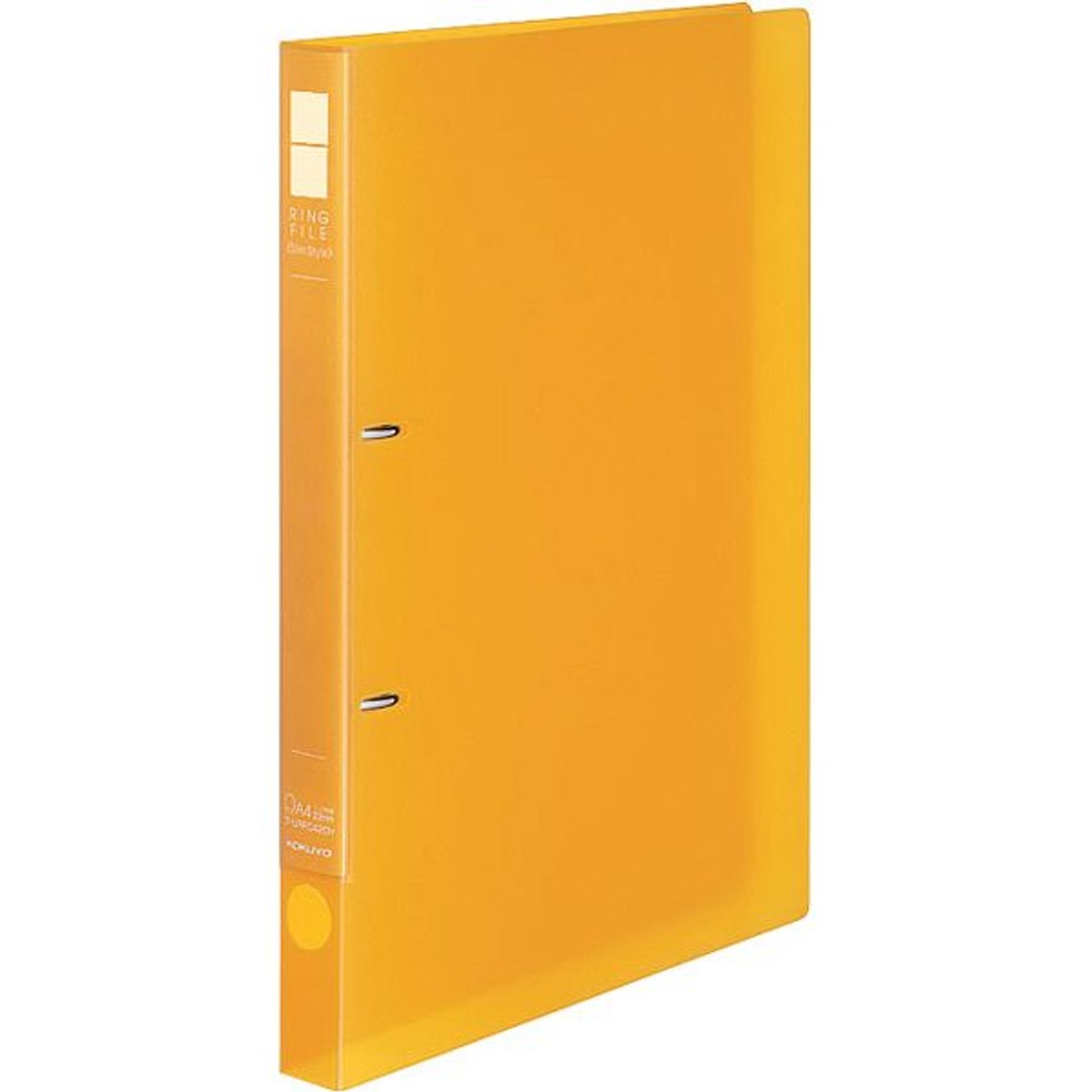 コクヨ　リングファイル　スリム　A4180枚　クリア, 黄, A4