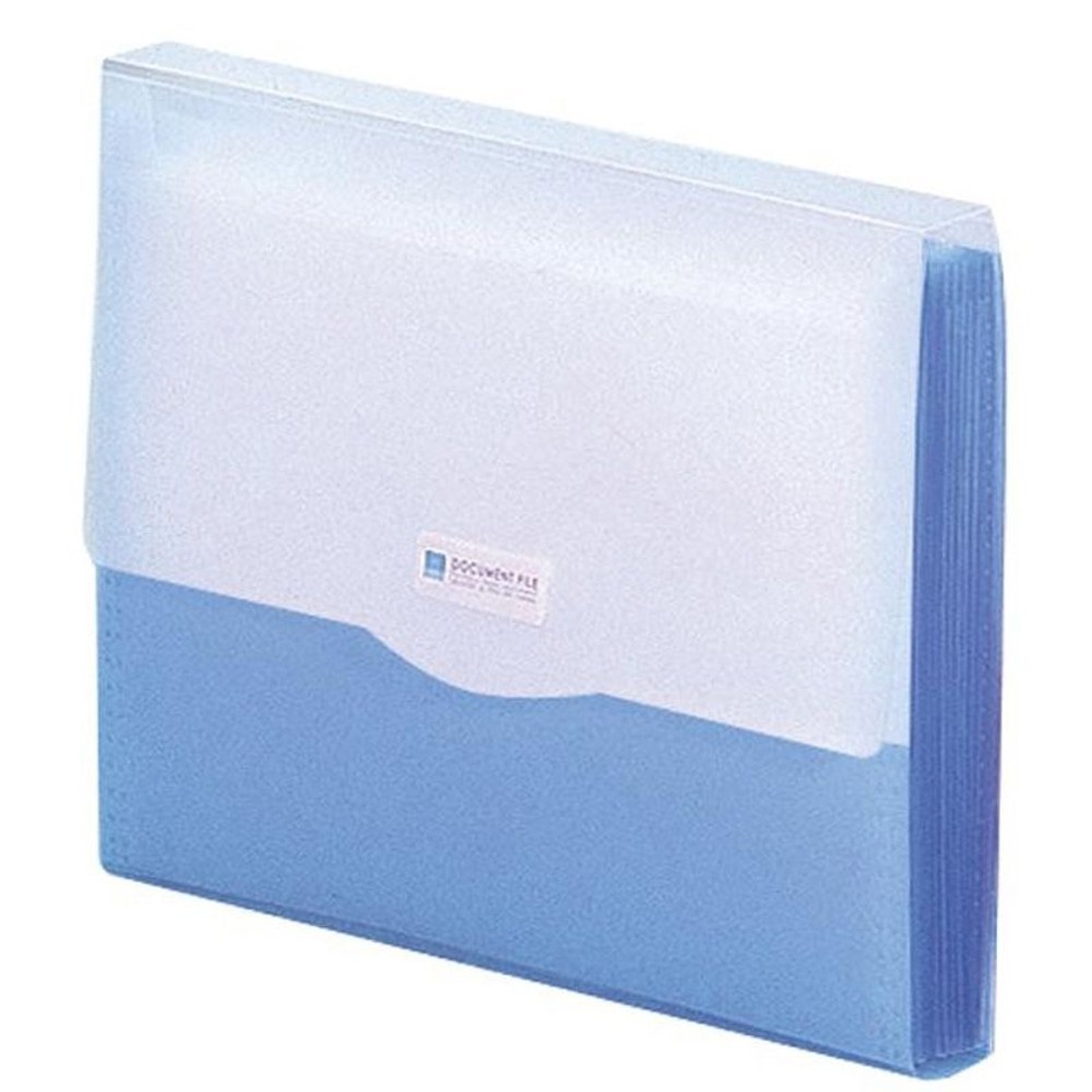 リヒト　ドキュメントファイルＡ4　13ポケット ブルー, ブルー, 13ポケット
