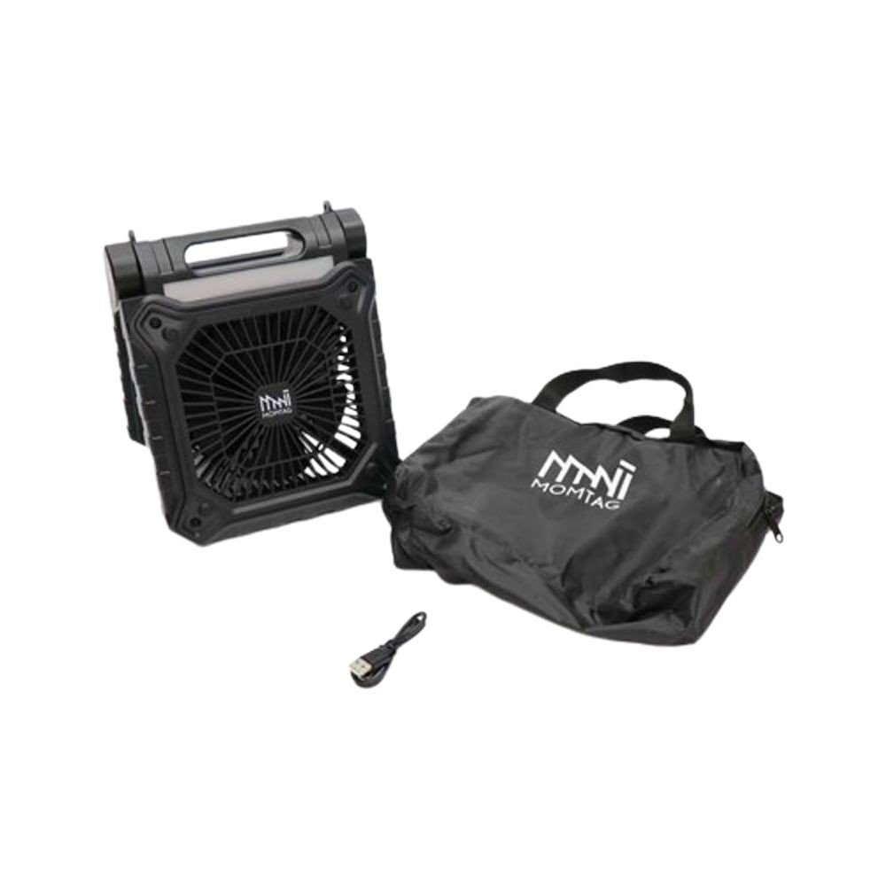 MOMTAG ポータブルソーラーライトファン　HDL-4690, ブラック, -
