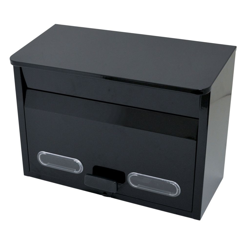 小窓付きカラーポスト　黒, 黒, LV-P130904