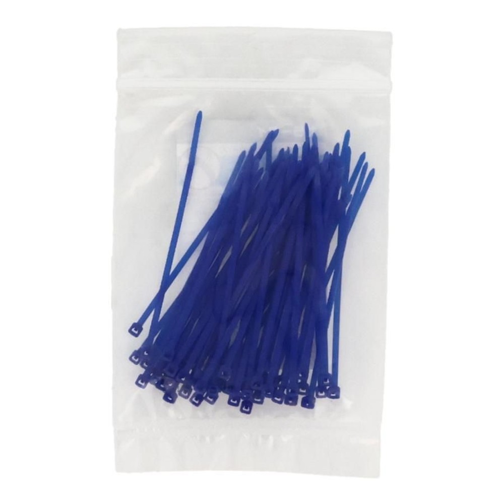 ＯＨＭ カラータイ ＢＬ 100mm×50P, 青, 100mm×50P