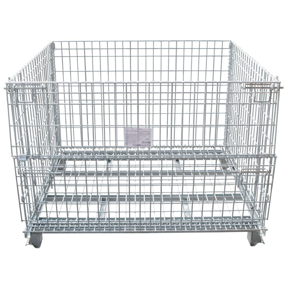 メッシュカーゴ　１２００ｘ１０００ｘ８９０, シルバー, 1200&times;1000&times;890mm