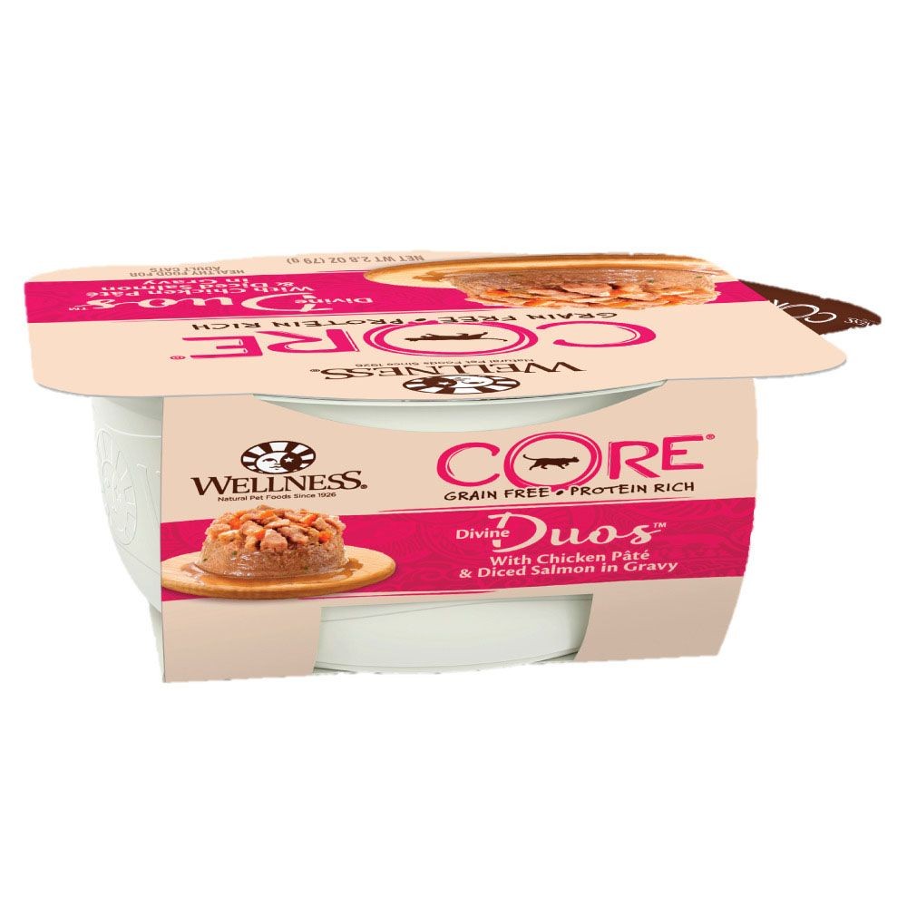 ウェルネス ディバインデュオ チキンパテ＆角切りサーモン 79g, チキンパテ 角切りサーモン, 79g