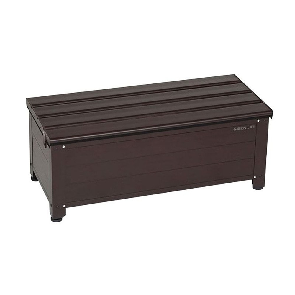 グリーンライフ アルミ踏み台ストッカー84 AFS-84N ブラウン【メーカー直送・代引不可】, ブラウン, 84cm幅