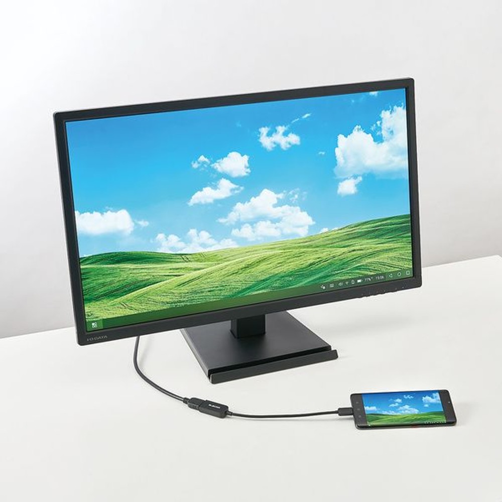 USB-C映像変換アダプタ　MPA-CHDMIABK, ブラック, 0.15m