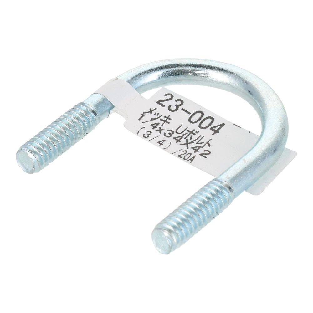 ユニクロ　Ｕボルト　Ｗ１／４&times;３４&times;４２, ボルト, W1／4&times;34&times;42