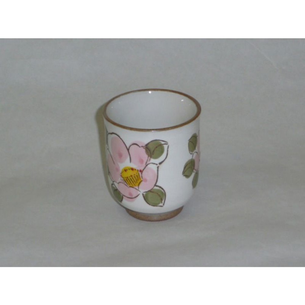 湯呑　粉引山茶花　赤, その他カラー１, その他サイズ１