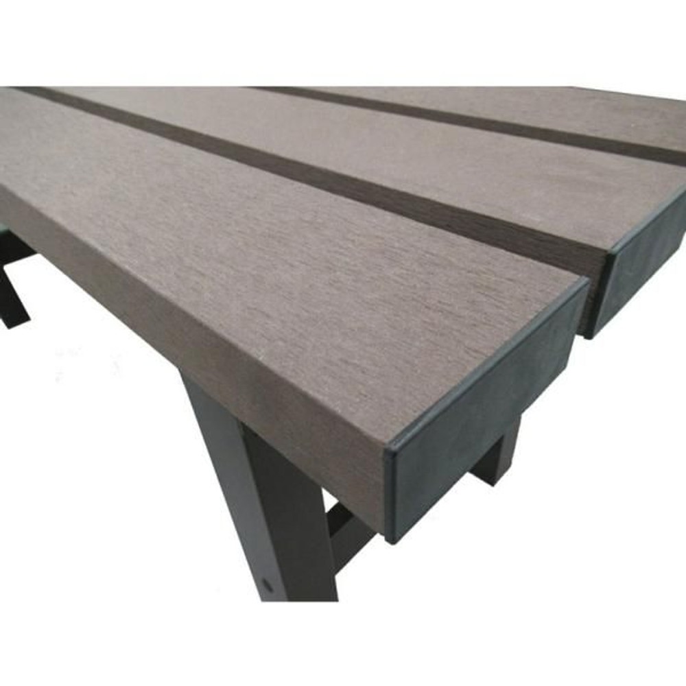 グリーンライフ アルミ人工木縁台【メーカー直送・代引不可】, ブラウン（90）, 90cm