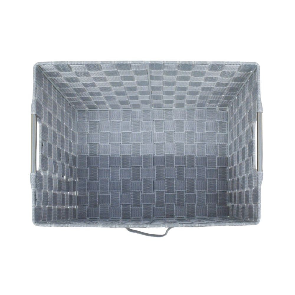 ステンレス取手ＰＰボックス　スクエアＬ, ネイビー, スクエアL