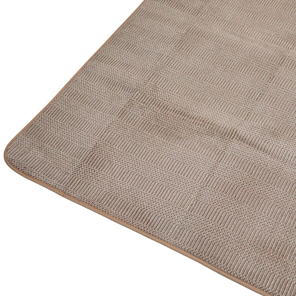 WIZ'A　ウィザ　洗濯機で洗えるラグ　１３０Ｘ１８０　ＢＲ　２５プレーン, ブラウン, 130x180cm