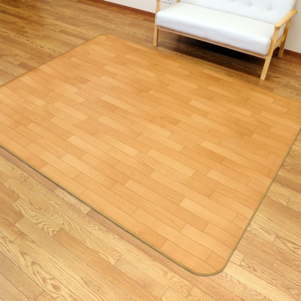 【メーカー直送・代引不可】大島屋 消臭クッションフロアラグ, ベージュ, 182×300cm