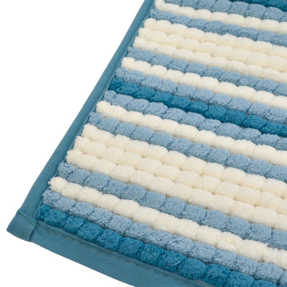 ウィザ WIZ'A 超吸水ボリュームバスマット　約４０×６０ｃｍ, ブルー, 40×60cm