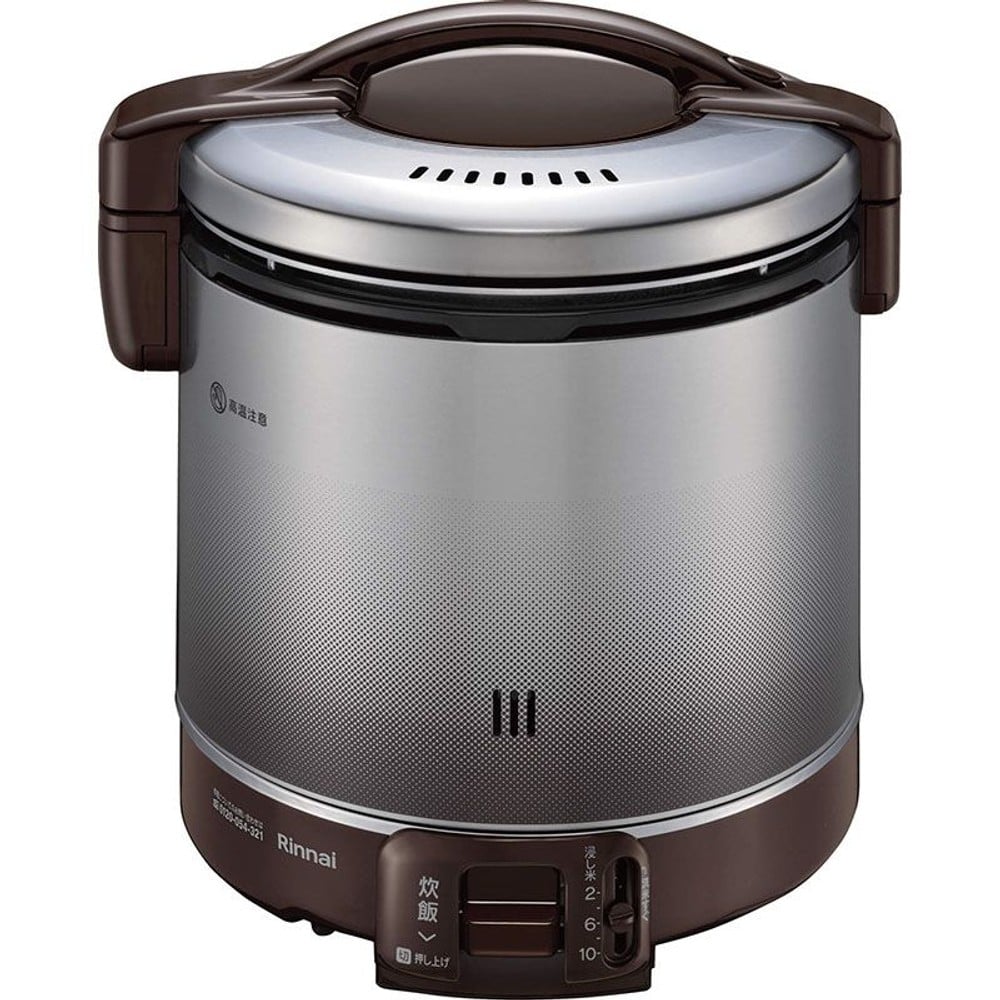 リンナイ ガス炊飯器 RR-100FS（A）（DB）ダークブラウン, ダークブラウン-都市ガス, 13A